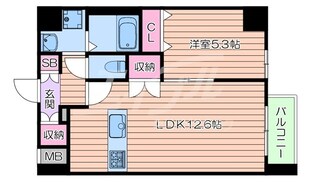 スプランディッド江坂駅前の物件間取画像